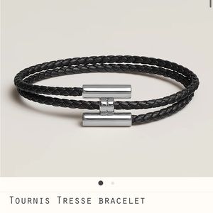 Hermes tournis black bracelet